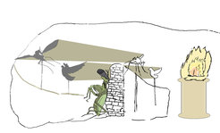 Praying mantis harboring illusions in Plato’s cave. Studying animals’ decision-making in virtual realities allows researchers to investigate animals’ strategies.