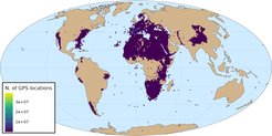 Number of GPS locations
